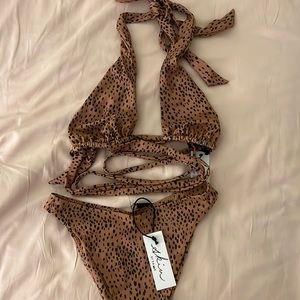 Brand New @Same animal print bikini. Never worn, tags still on.